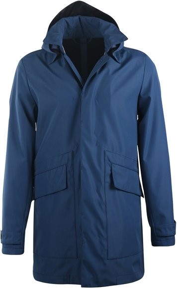 Dark blue raincoat
