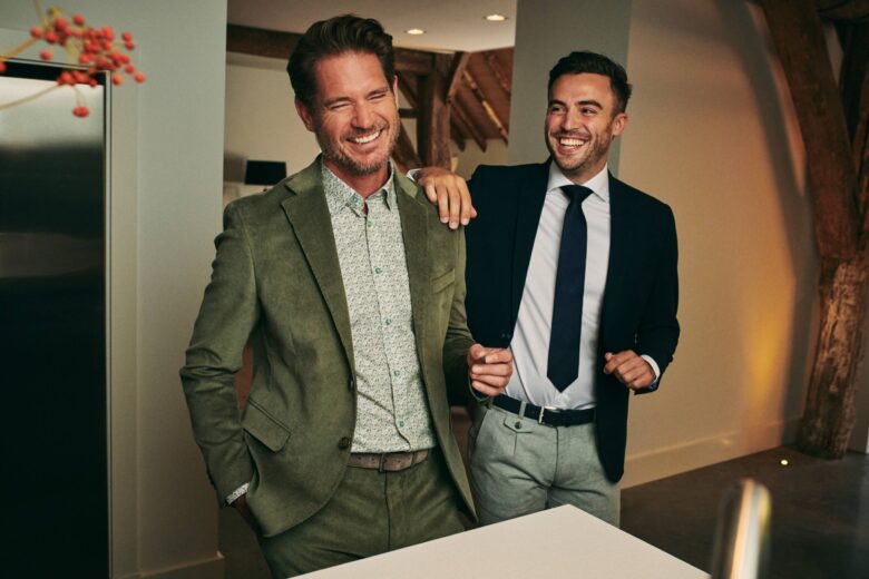 Showcase of contemporary suits for the holidays.